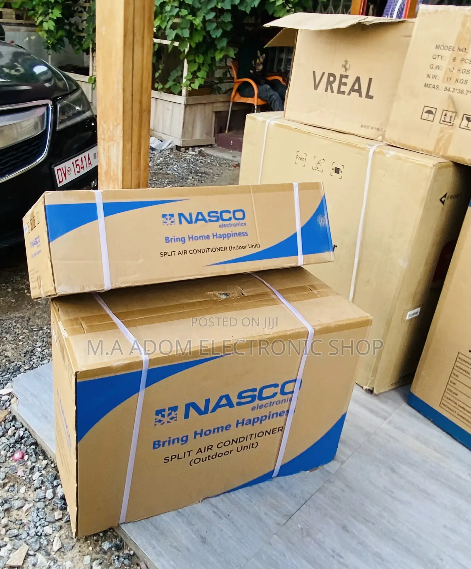 Durable Nasco 1.5hp R410 Split Type Air Conditioner(White).