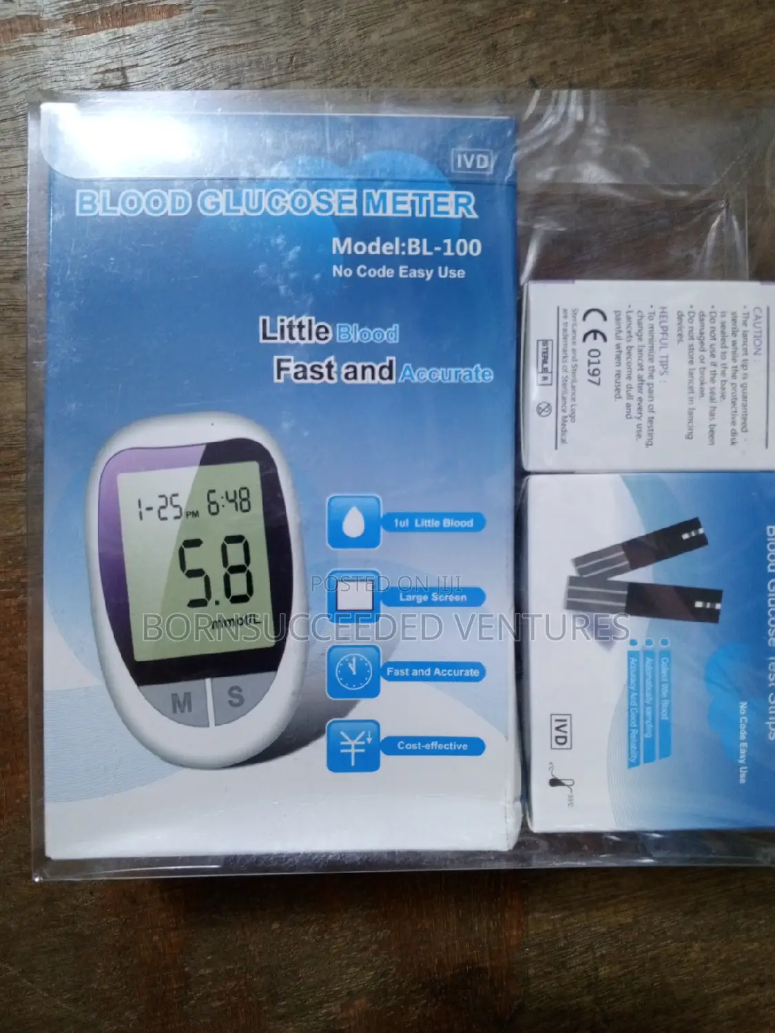 Blood Glucose Digital Monitoring Test Kit Device