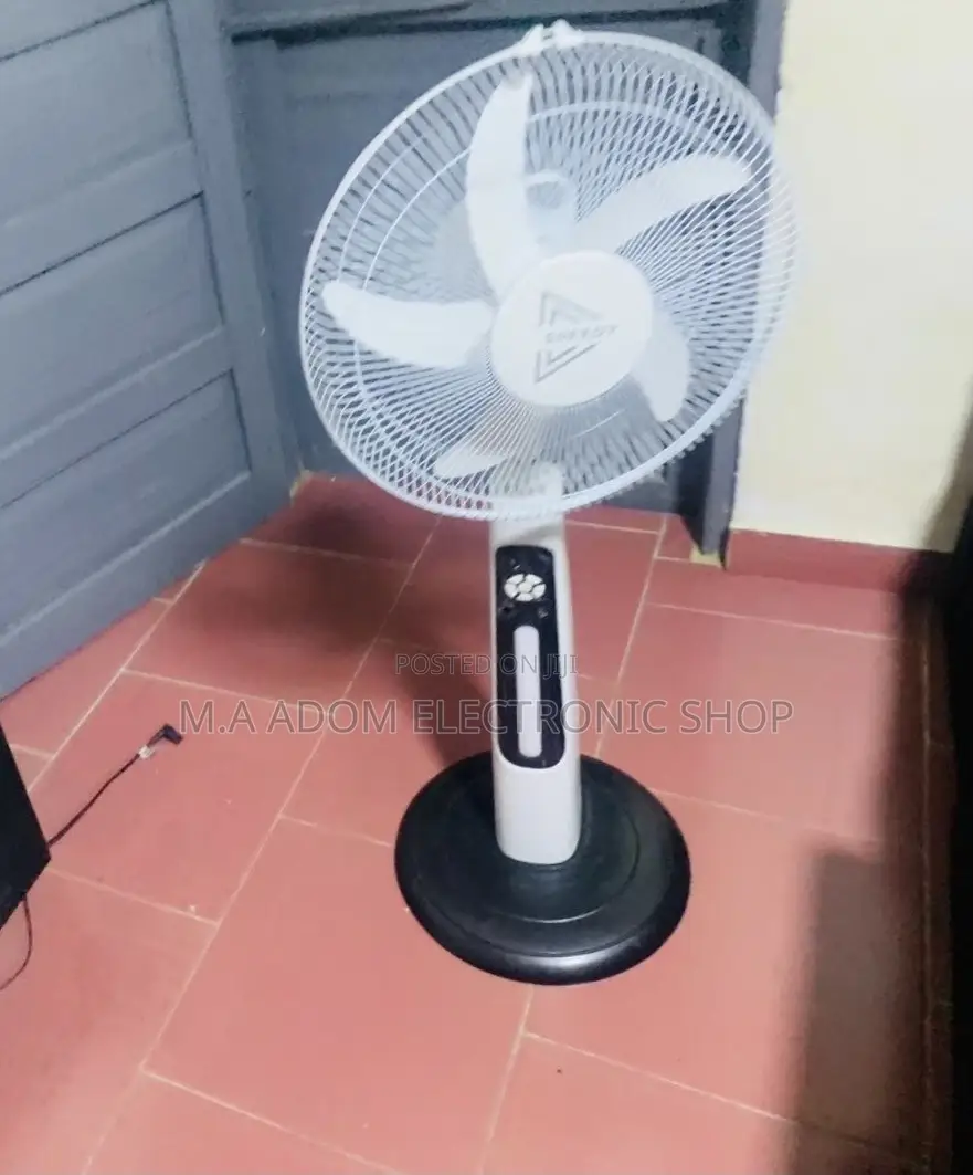 Purchase Quality Speedy Rechargeable Standing Fan(White).