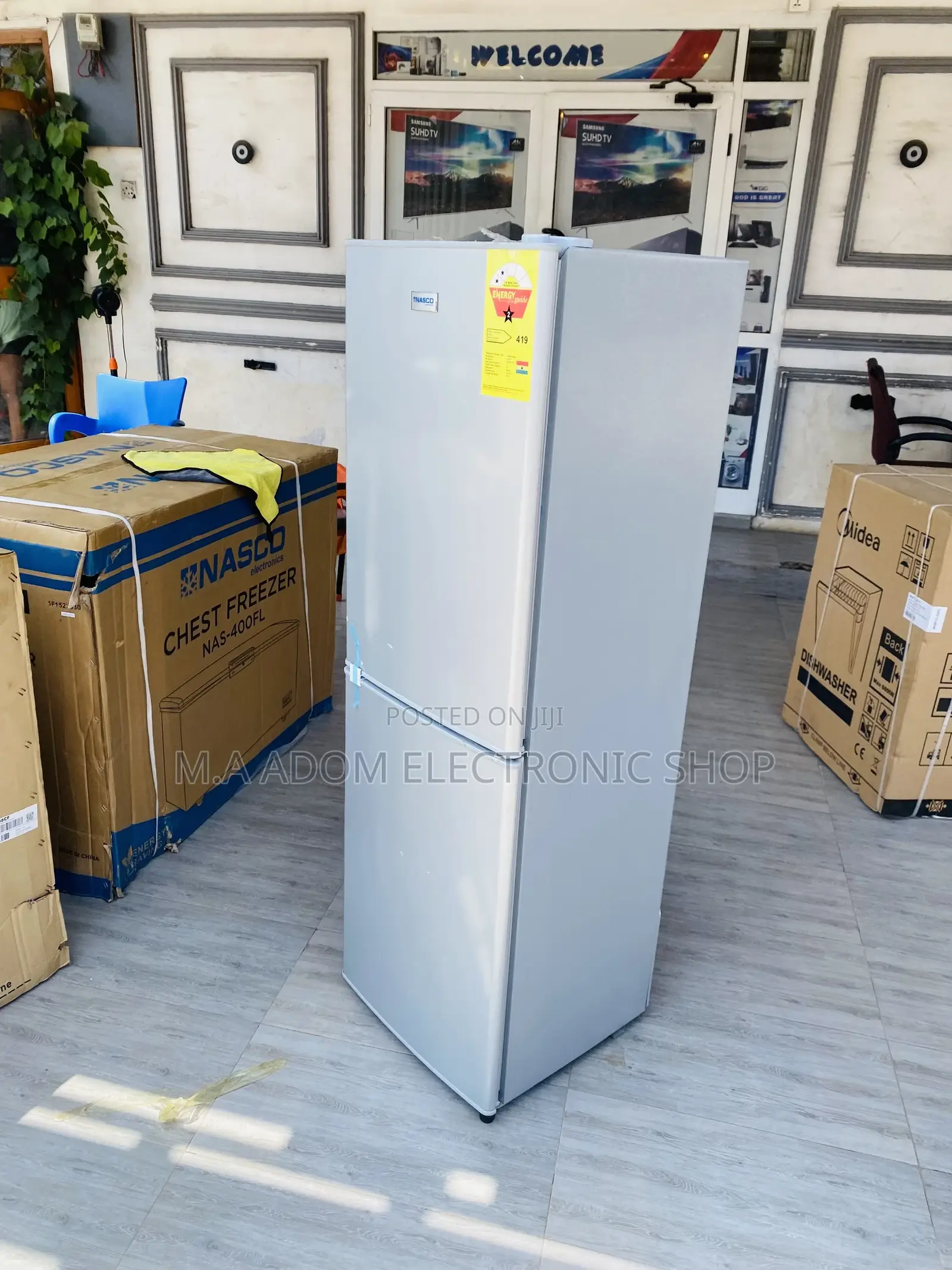 Fast Chilling Nasco Double Door Electric Refrigerator(147L).