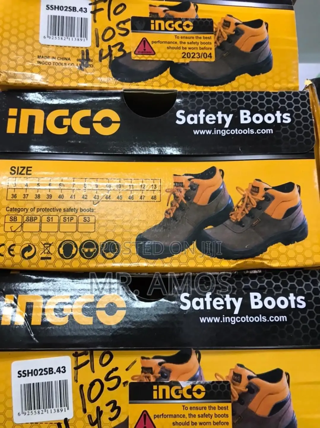 Steel Toe Cap Safety Boots(41-45) - Ssho2sb