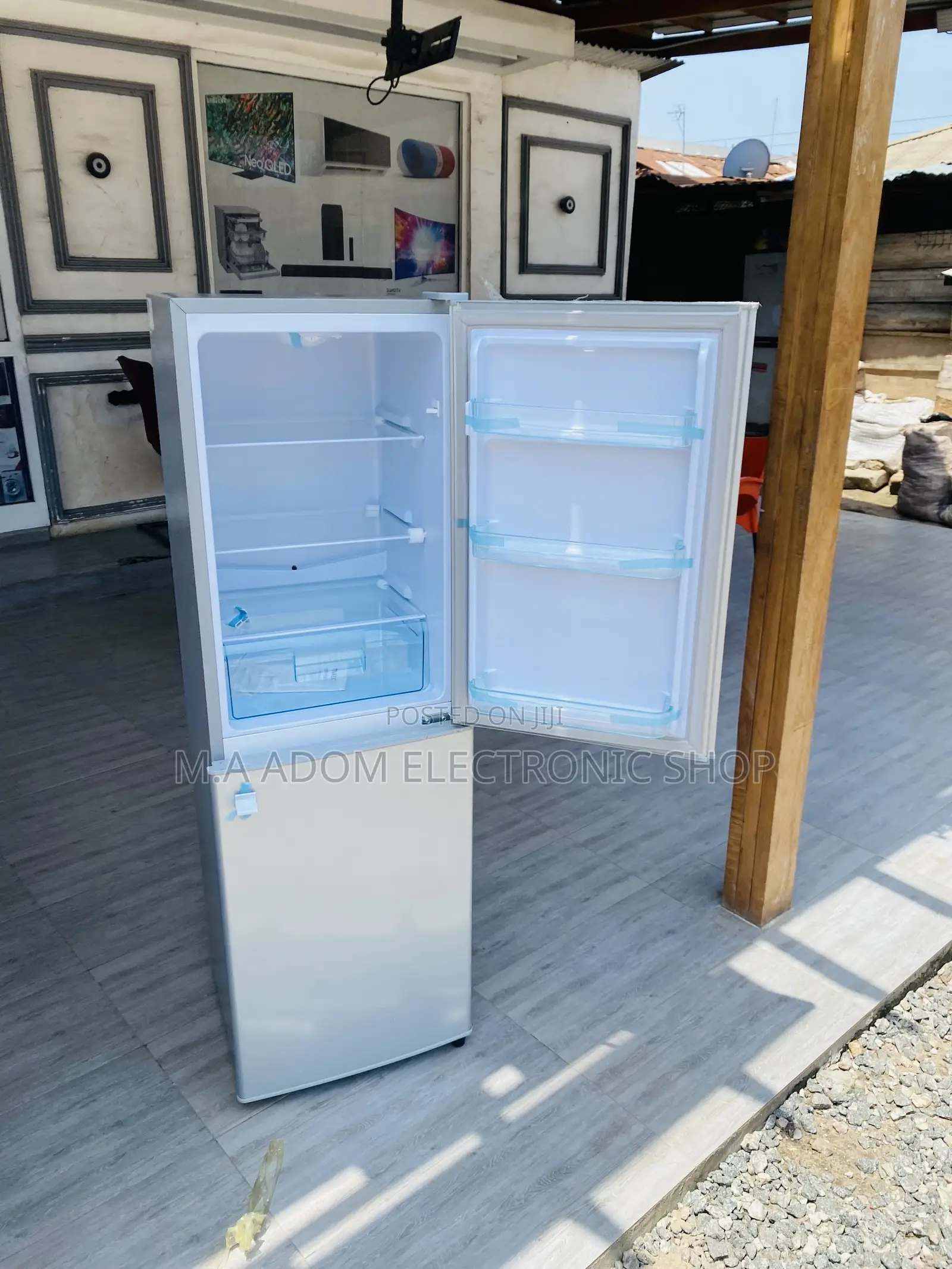 Authentic Nasco Double Door Electric Fridge(Nasd2-20)Gray.