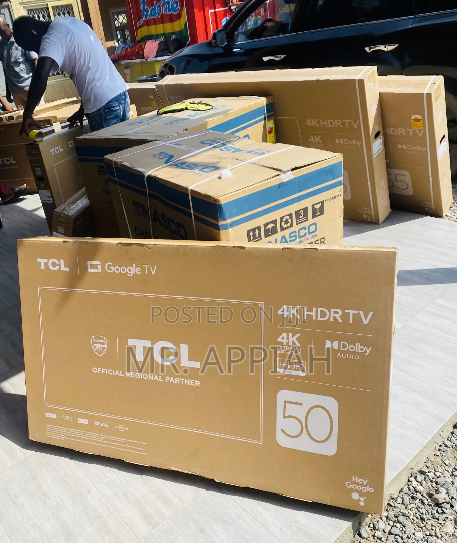 Original 50p635 50 Inch TCL Uhd Smart Android Tv(Black).