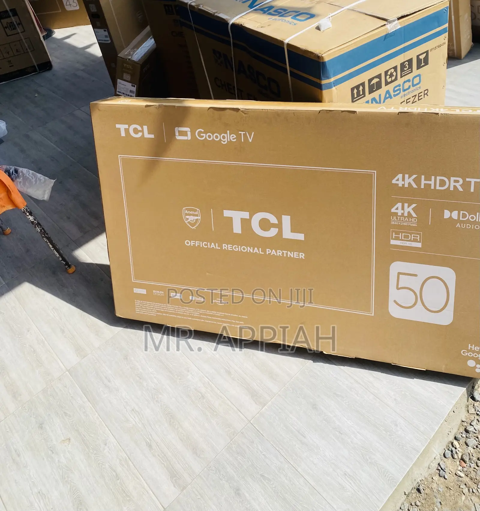 Authentic TCL 50p635 50 Inch Uhd Smart Android Tv(Black)