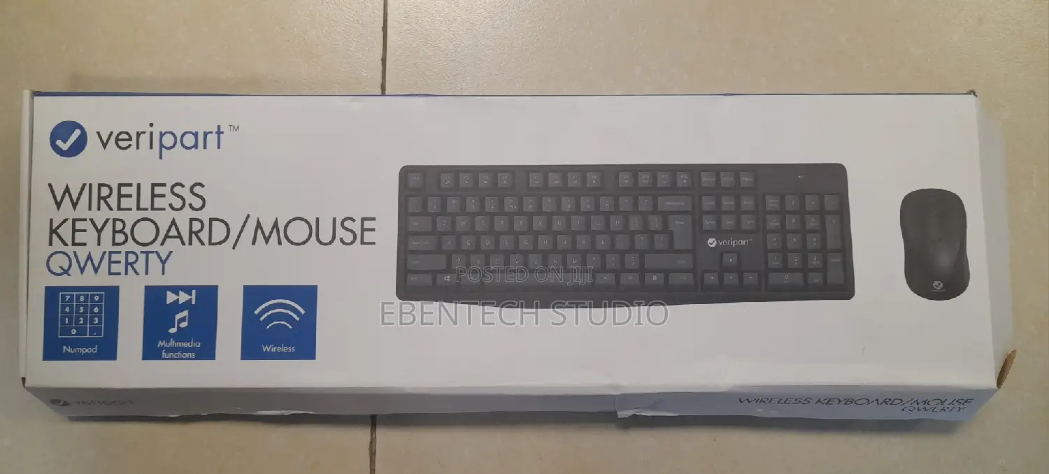 Veripart Wireless Keyboard and Mouse Combo