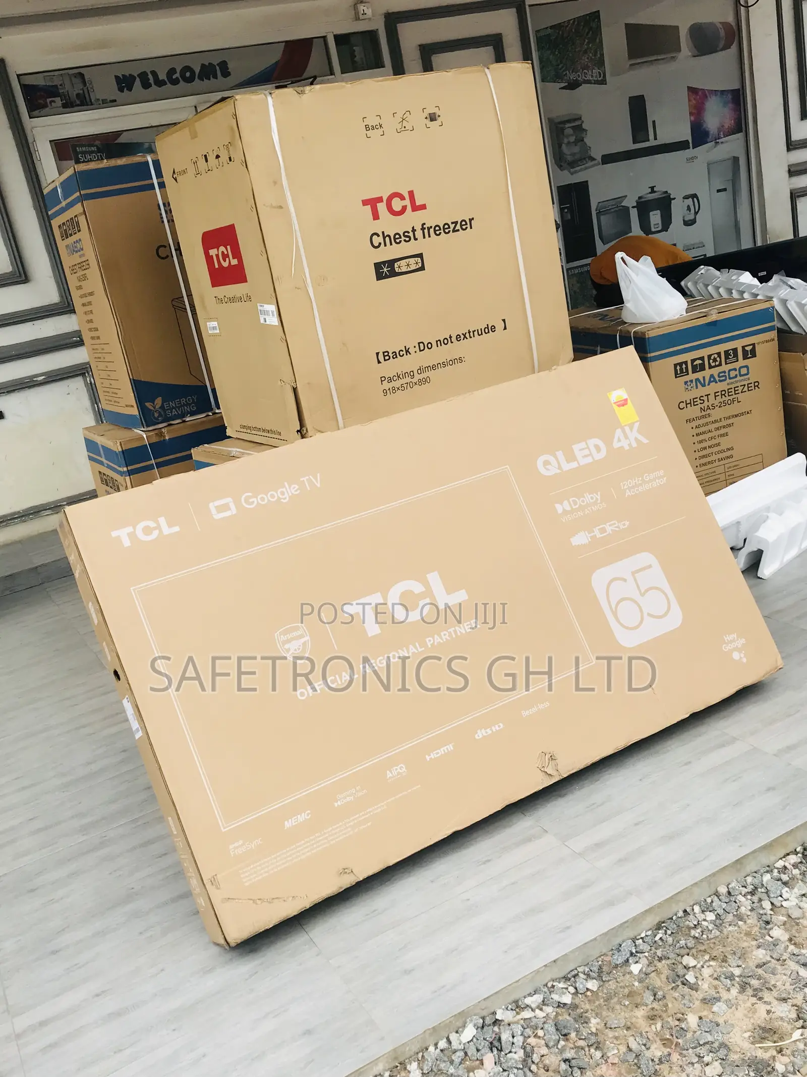 UHD 65 Inches Glossy Qled TCL C645 Smart Black Tv