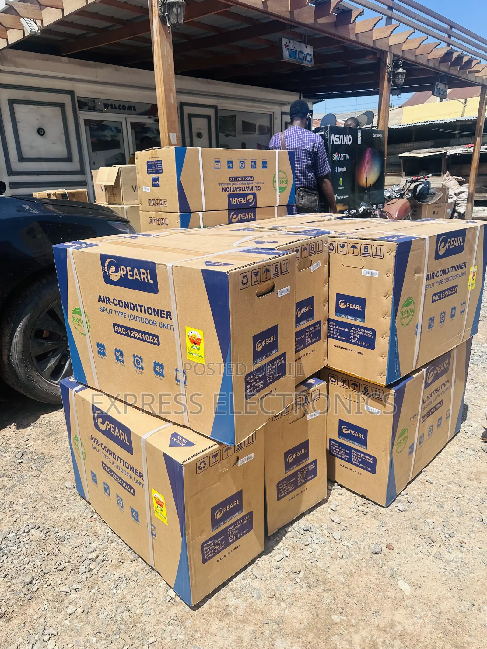 Multi Folds Evaporator Split R410 Gas Pearl 1.5hp