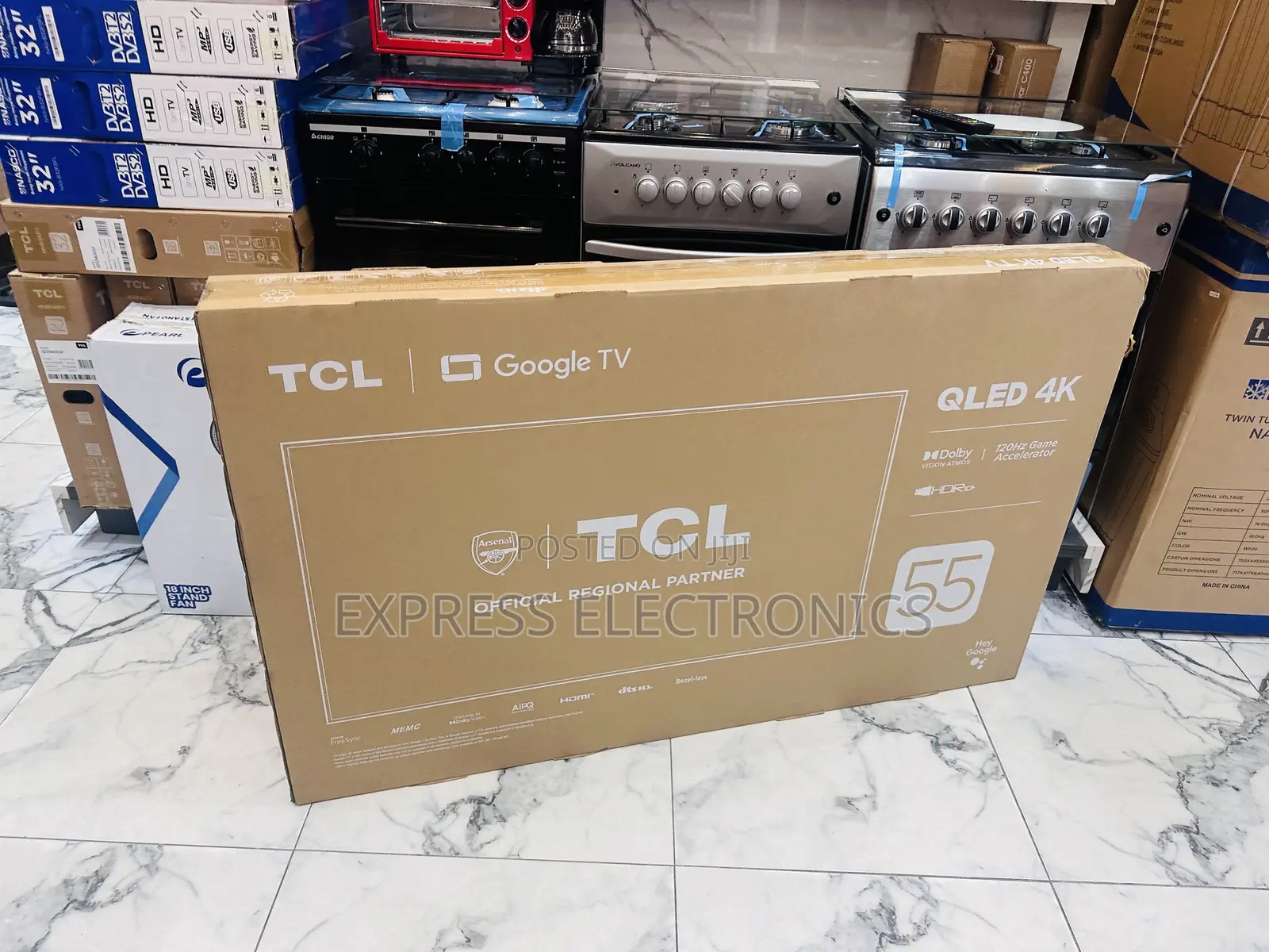 High Quality Sleek New QLED Smart TCL 55”C645.