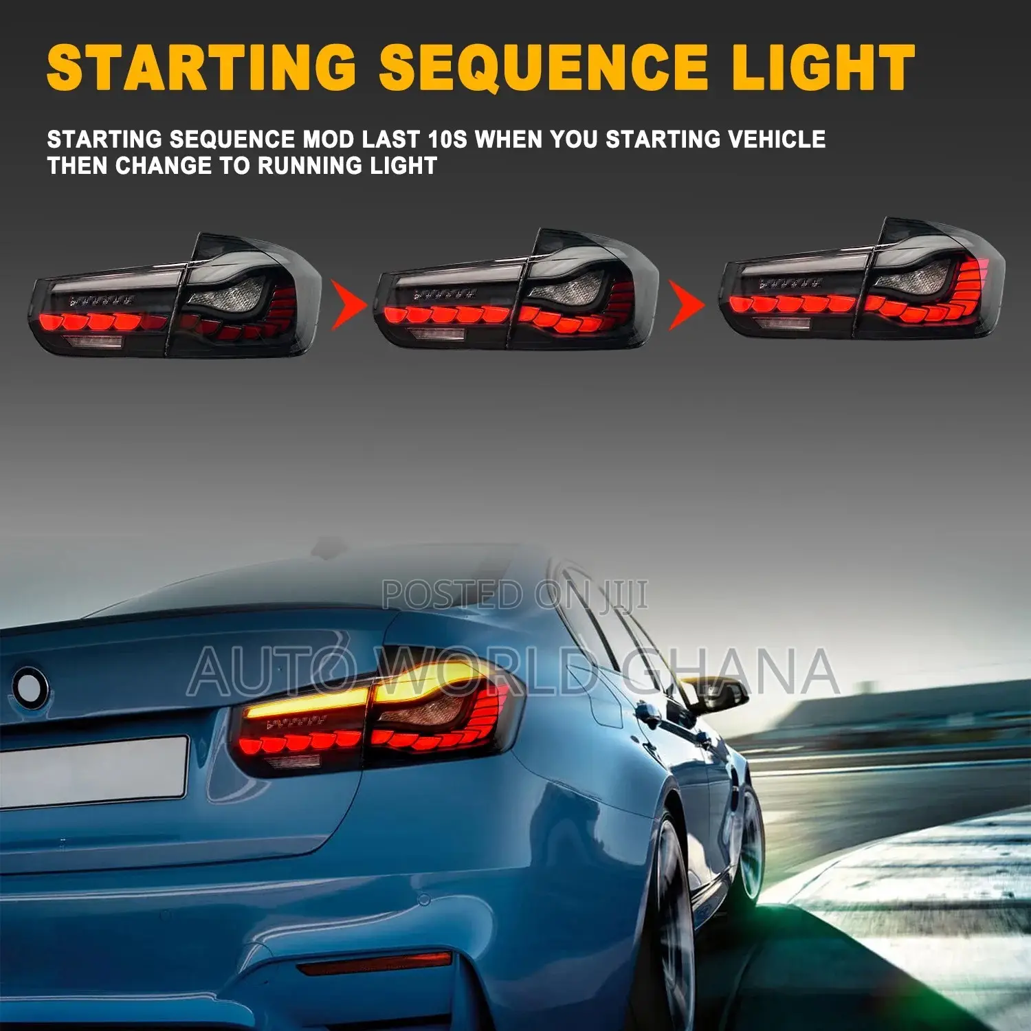 BMW F30 3 Series Premium Smoke Tail Light 320i 328i 330i