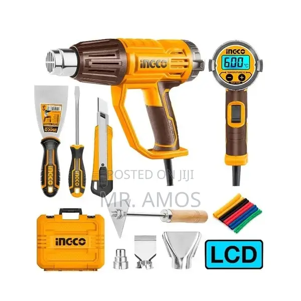 Ingco Industrial Heat Gun With LCD Screen 2000w - Hg