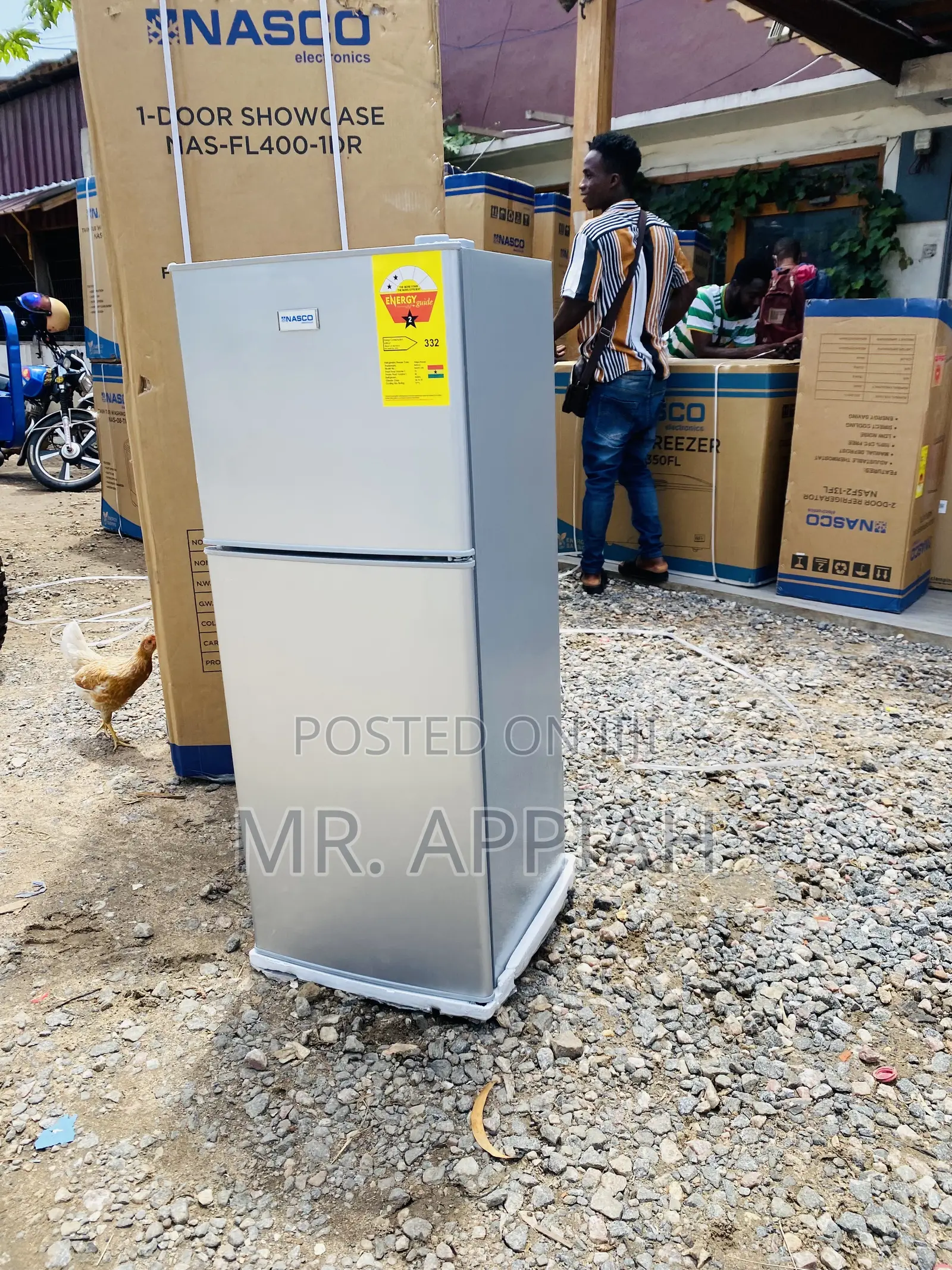 Quality Nasco Nasf2-13fl 112l Double Door Refrigerator.