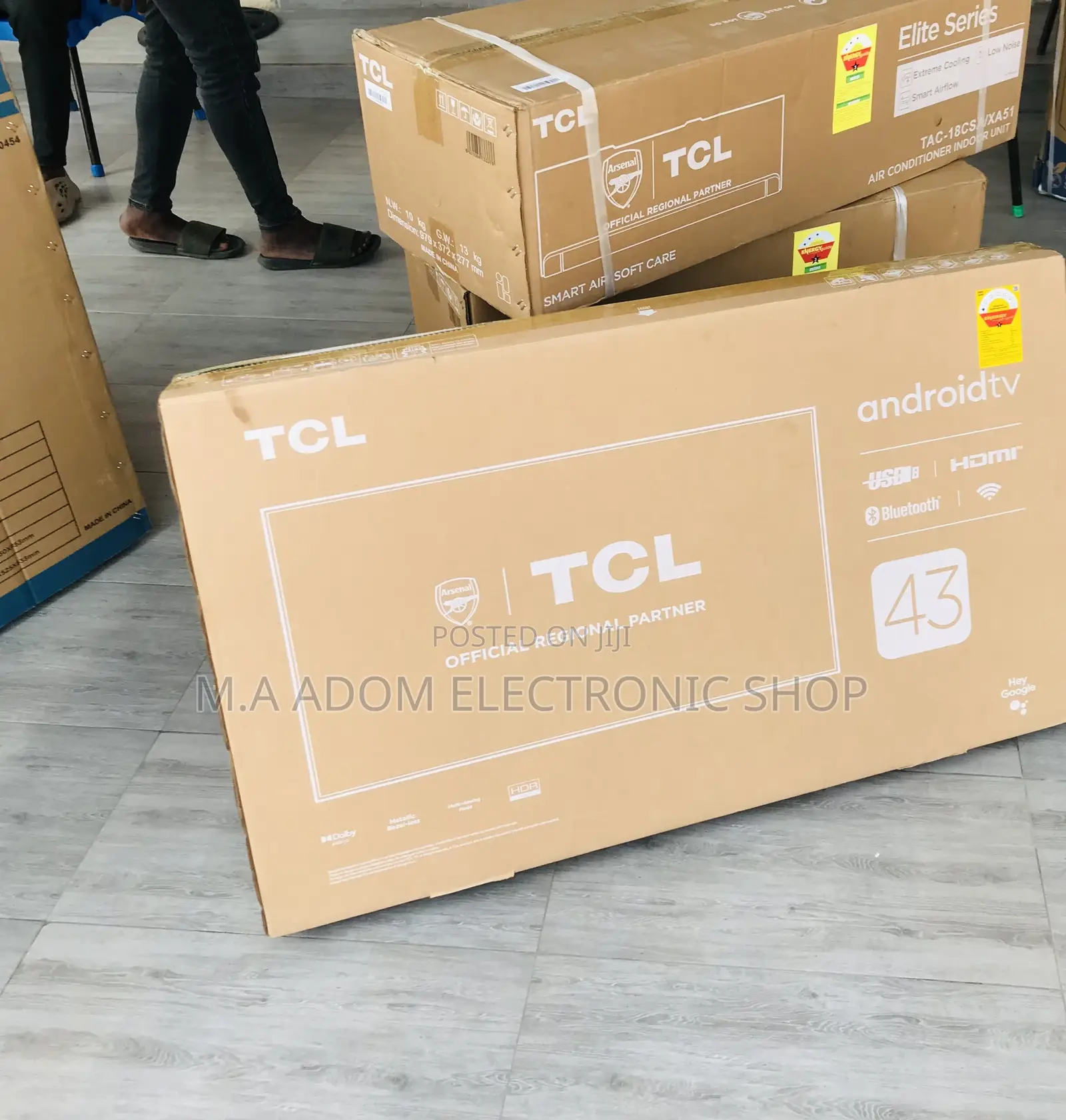 Classic TCL 43 Inch Full HD Screen Led Tv(43s5400)Black.