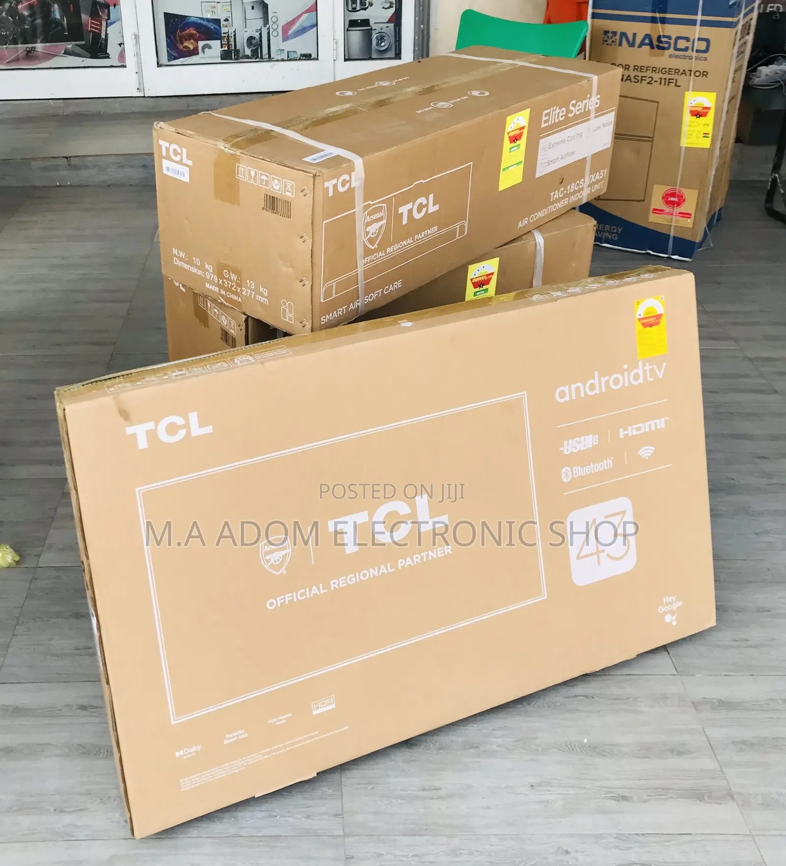 Authentic TCL 43 Inch Full HD Screen Google Tv(Black).
