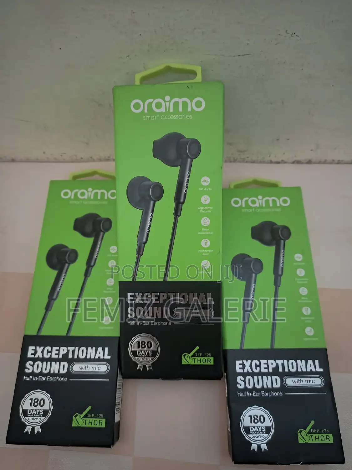 Oraimo Thor Half in-Ear Wired Earphones