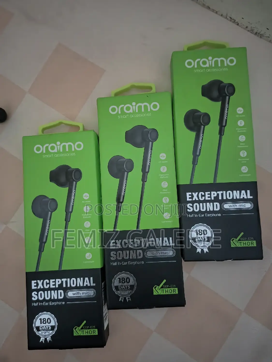 Oraimo Thor Half in-Ear Wired Earphones