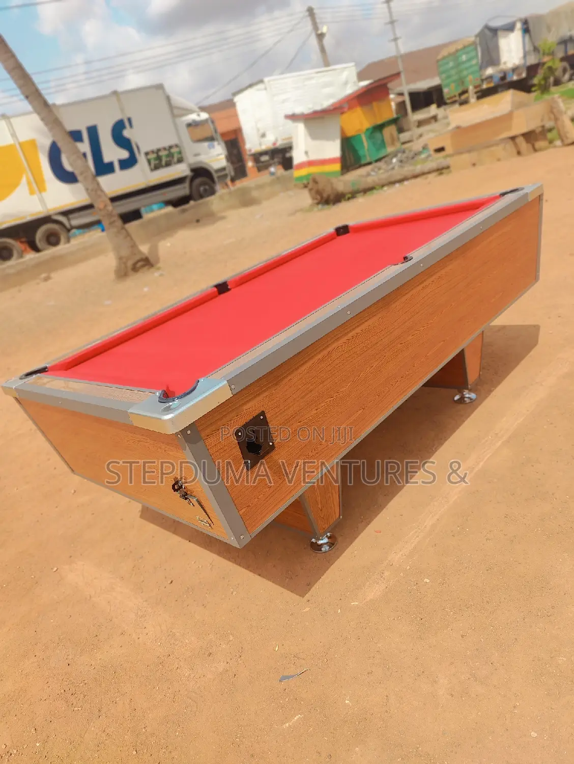 Bottom Covered Big Tire Pool Table