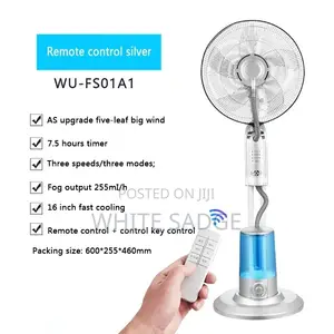 Water Mist Rechargeable Floor Fan With