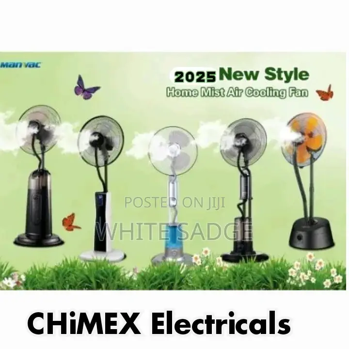 Water Mist Rechargeable Floor Fan
