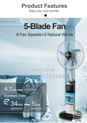 Vip Water Mist Rechargeable Fan