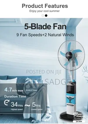 Vip Water Mist Rechargeable Fan