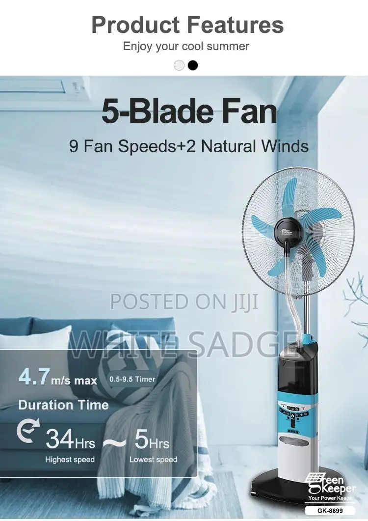Vip Water Mist Rechargeable Fan
