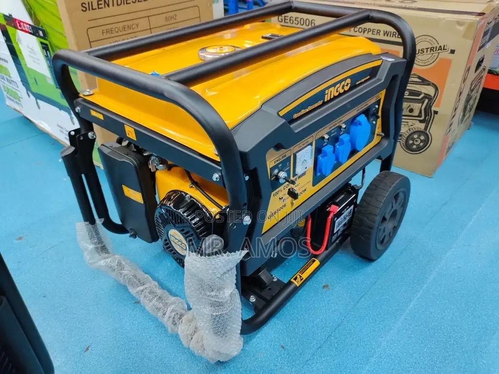 6.5kva Gasoline Generator With Recoil + Electric Start - Ge65006
