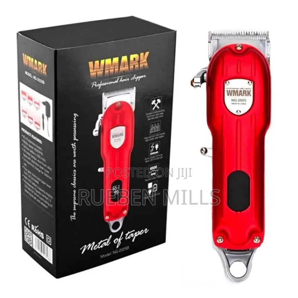 Wmark NG-2025B Elite Barbers Cordless All Metal Hair Clipper