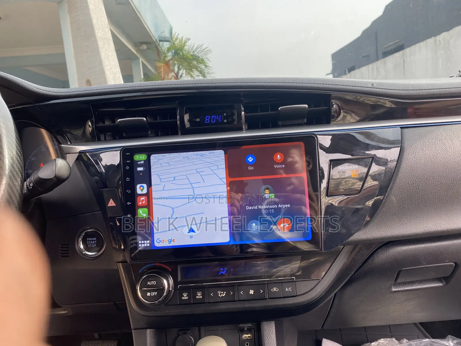 Carplay Android Screen Corolla 2014-17