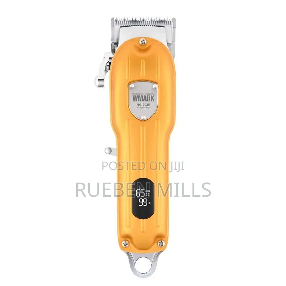 Yellow Full Metal Body Wmark Rechargeable Barbering Machine
