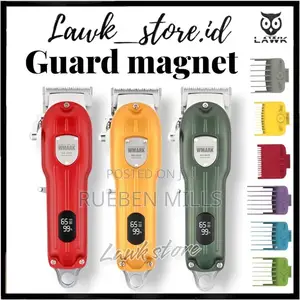 Yellow Full Metal Body Wmark Rechargeable Barbering Machine