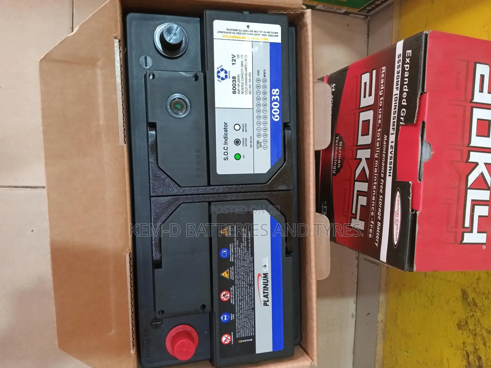 100ah Platinum Car Battery + Free Delivery
