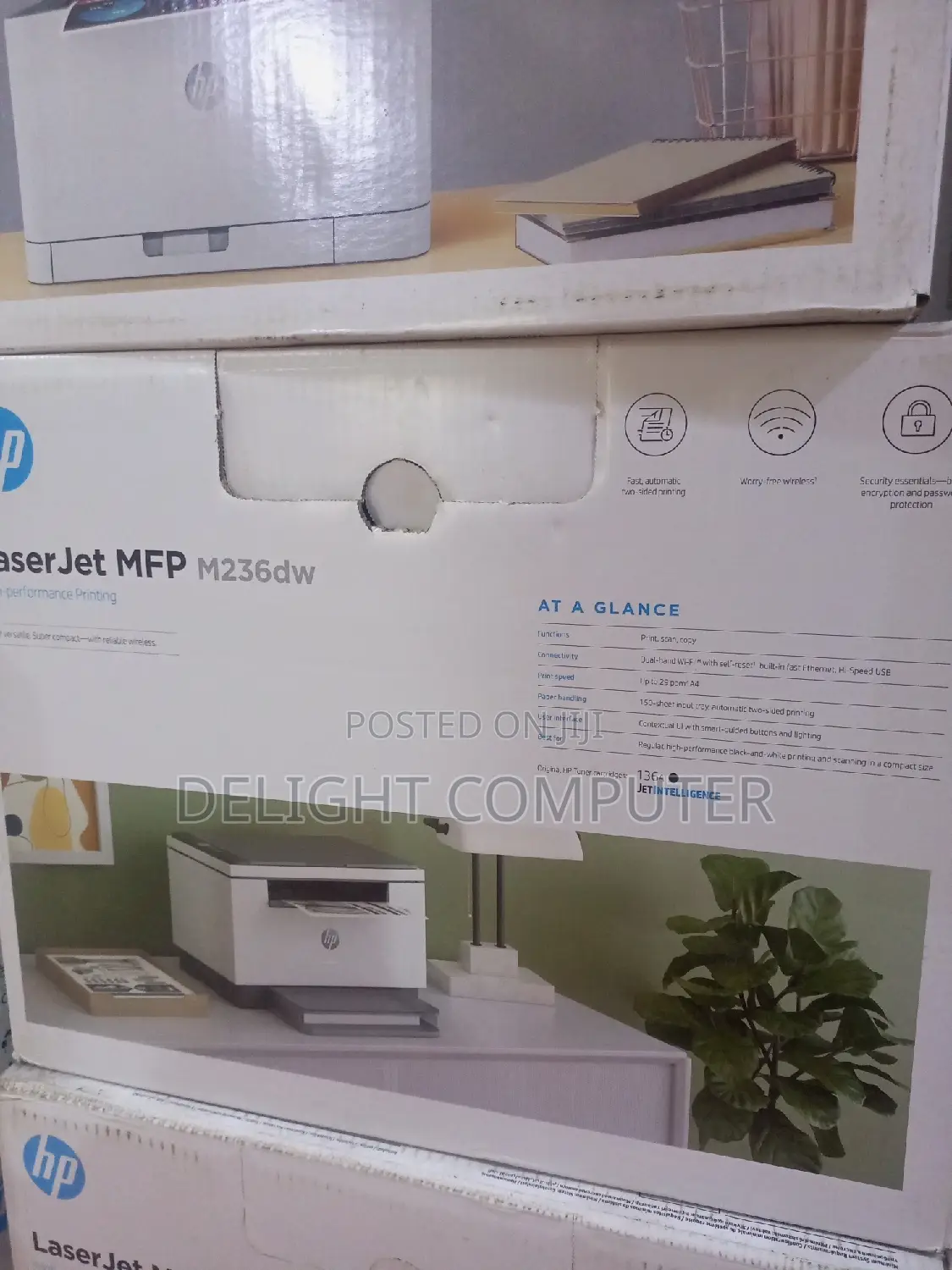 Hp Laserjet Pro 236dw- All in One Black Ad White Printer