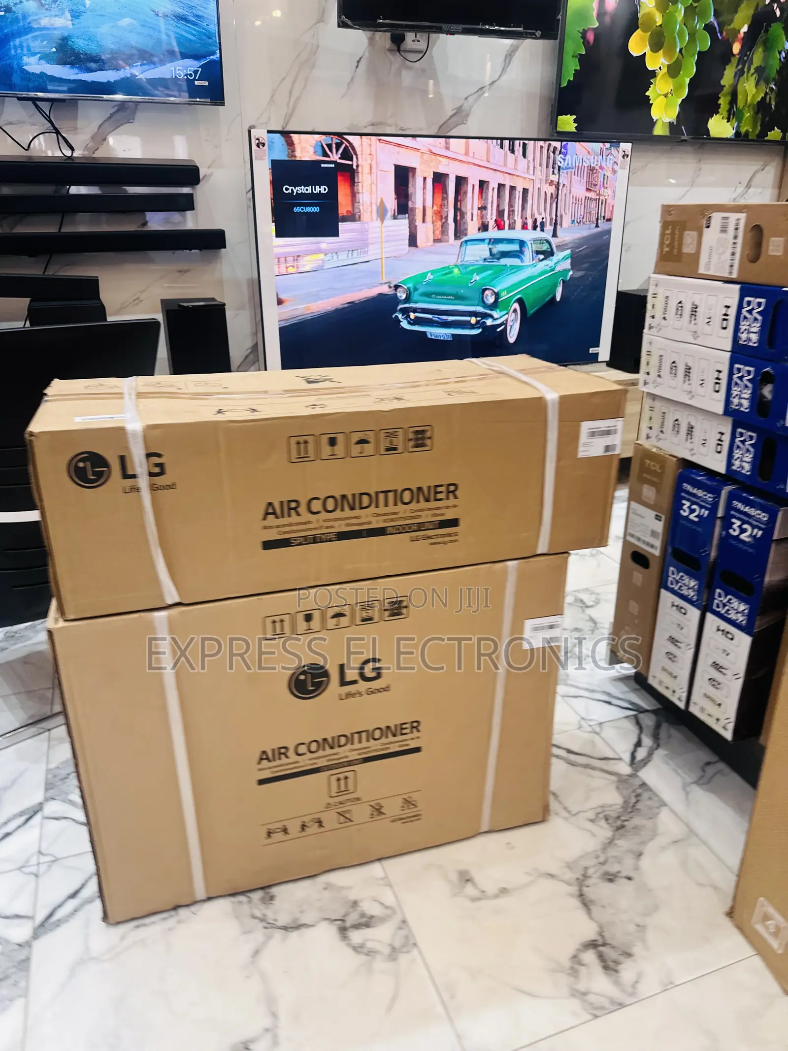 1.5hp Inverter LG AC White LED Hidden Display Inverter