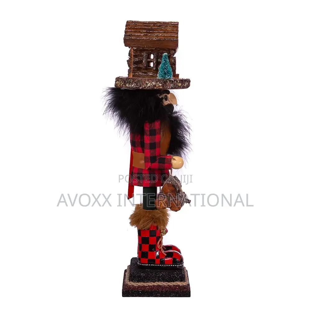 Kurt S.Adler 18" Hollywood Lodge Cabin Hat Nutcracker,HA0563