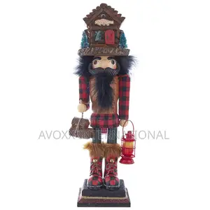 Kurt S.Adler 18" Hollywood Lodge Cabin Hat Nutcracker,HA0563