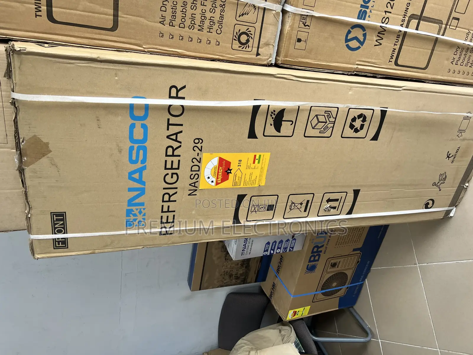 Nasco 290ltr Bottom Freezer Refrigerator Nasd2-29 Silver