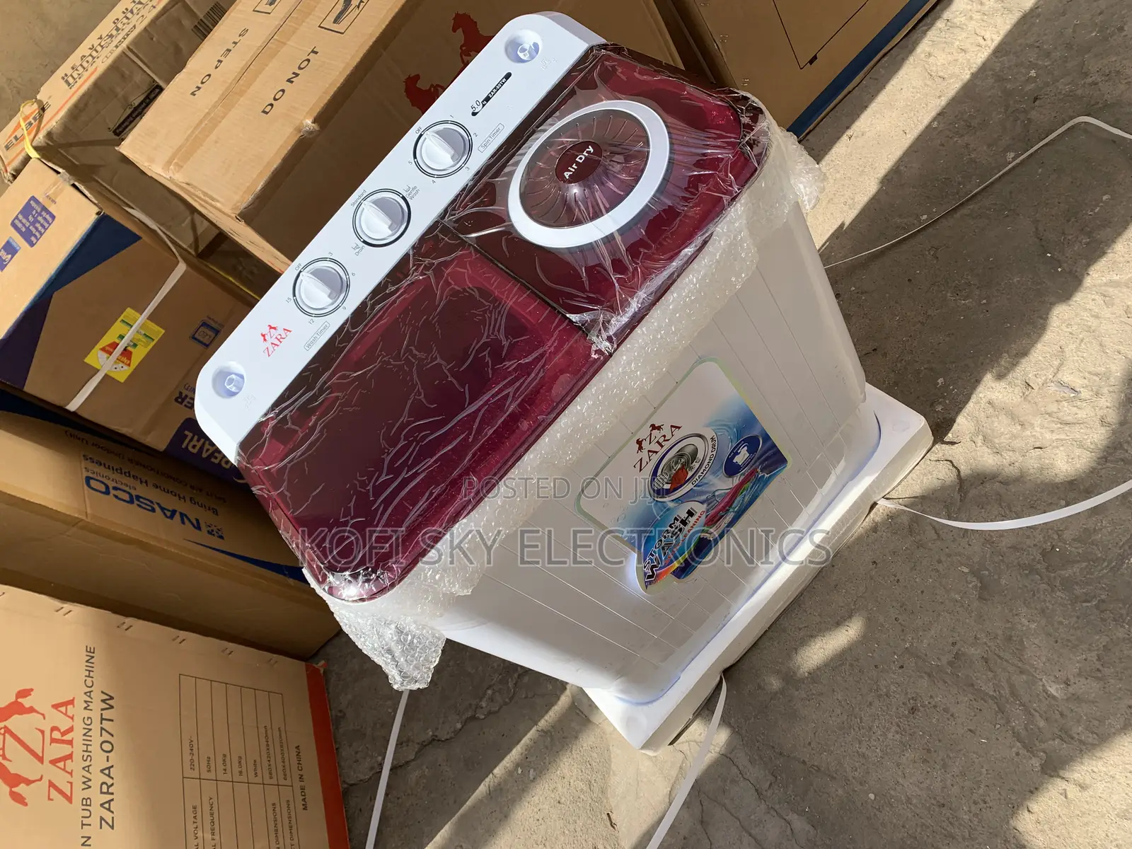 Check Quality Zara 5kg Twin Tub Washing Machine Semi Auto in Adabraka