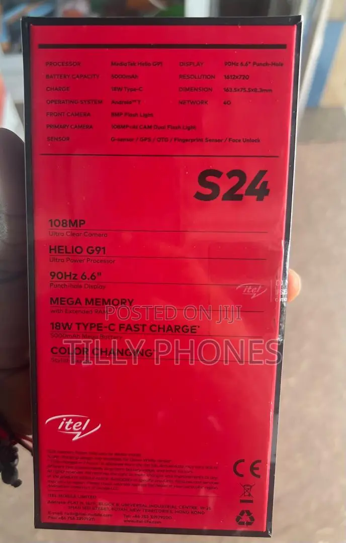 New Itel S24 128 GB Black
