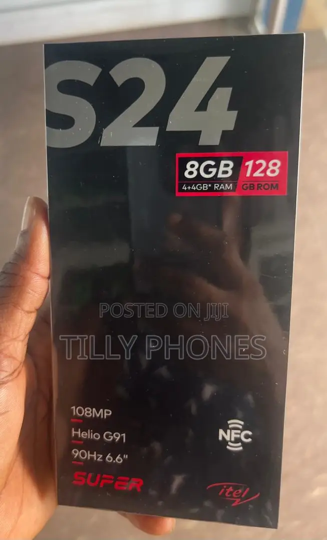 New Itel S24 128 GB Black