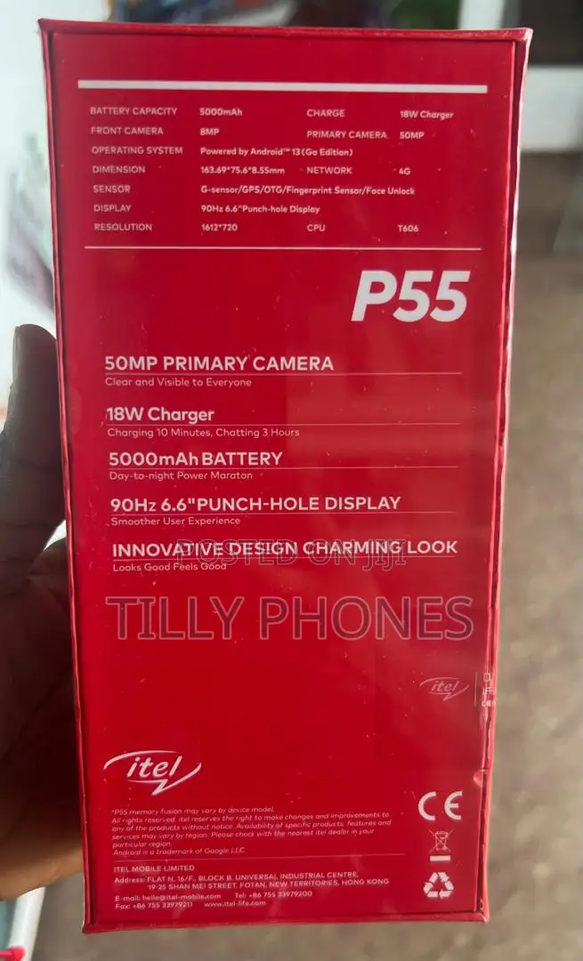 New Itel P55 128 GB Blue