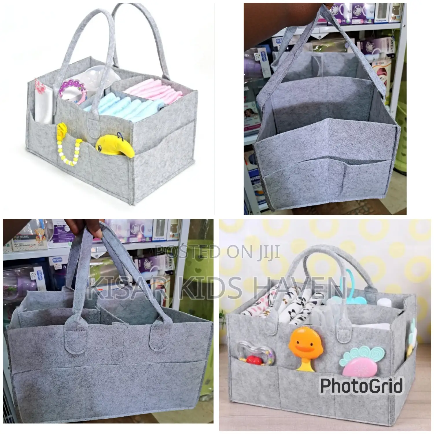 Baby Diaper and Accessories Caddy Organizer
