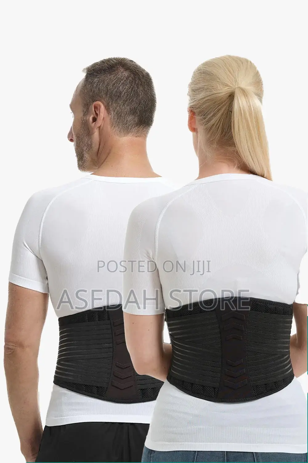 Self-Heating Back Brace - Black