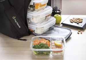 3 Compartment Glass Storage/Lunch Bowl
