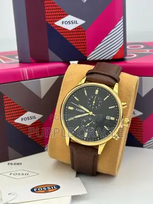Stay Classy With Unique Fossil Faux Leather Watch for Men