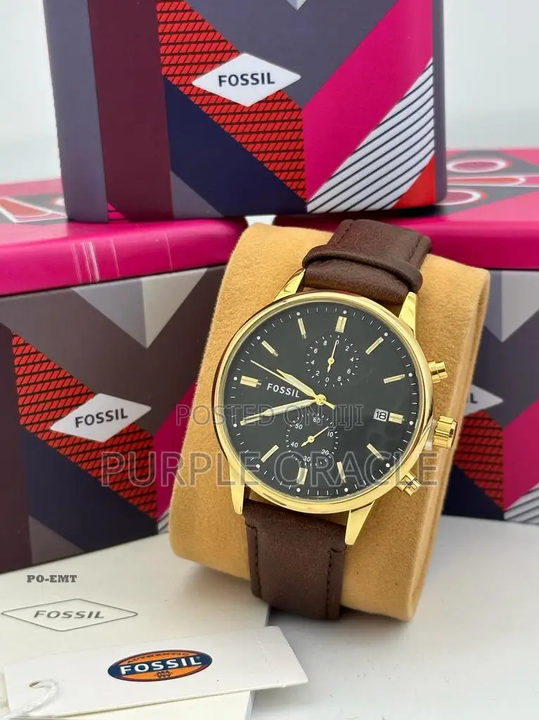 Stay Classy With Unique Fossil Faux Leather Watch for Men