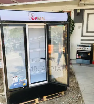 Latest Pearl 3 Door Pearl PVC-150 Electric Beverage Cooler.