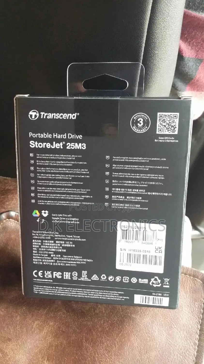 2tb Transcend Original External Hard Drive