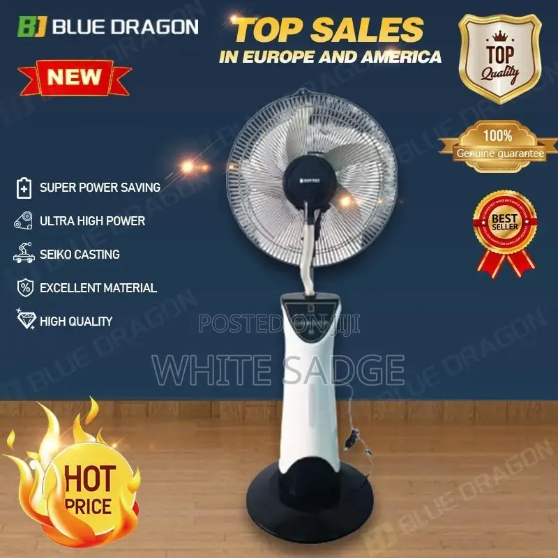16"Rechargeable Water Mist Fan