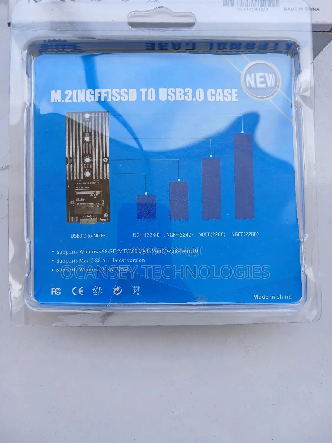 M.2 (NGFF) SSD to USB 3.0 Case / Enclosure