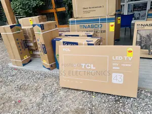 High Gloss Plastic Tv TCL 43”D4000 FHD Satellite Digital Tv